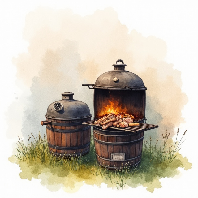 Barrel Charcoal Grills