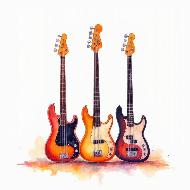 Electric Bass Guitars