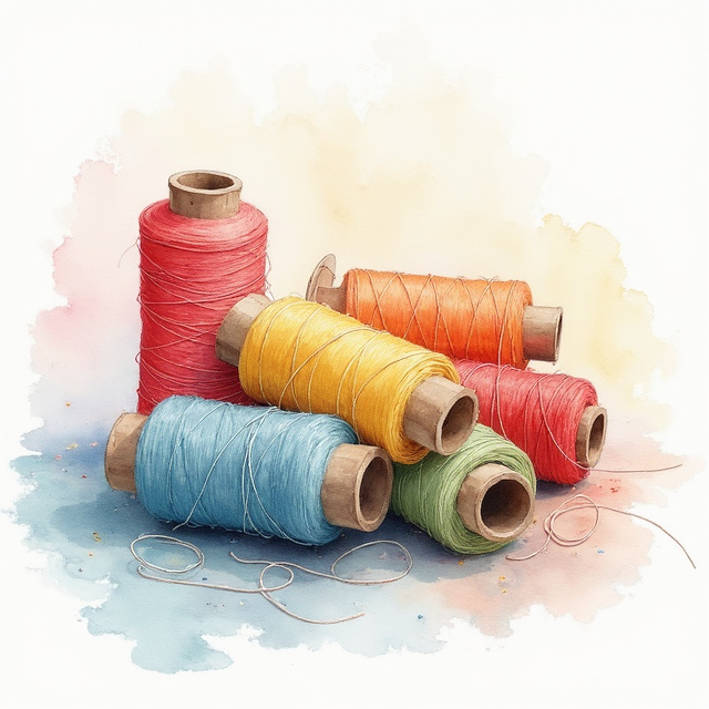 Multi-Colored Sewing Threads