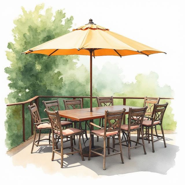 Rust-Resistant Outdoor Bar Sets