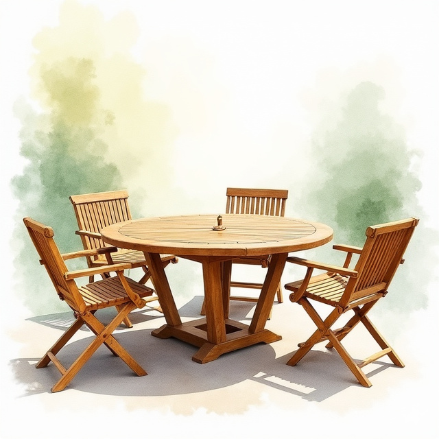 Teak Round Patio Dining Sets