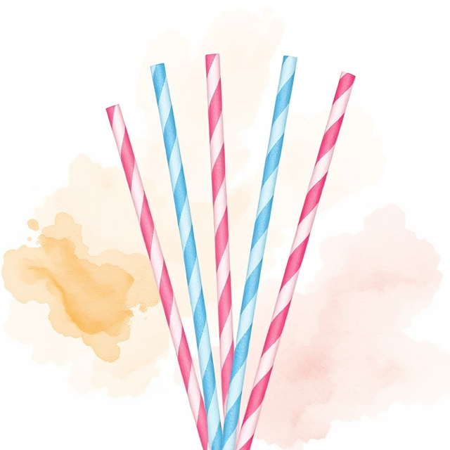 Reusable Party Straws