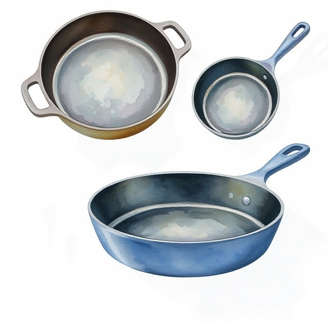 Pre-seasoned Cast Iron Pans