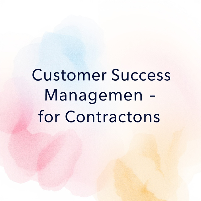 Customer Success Management Platforms for Contractors