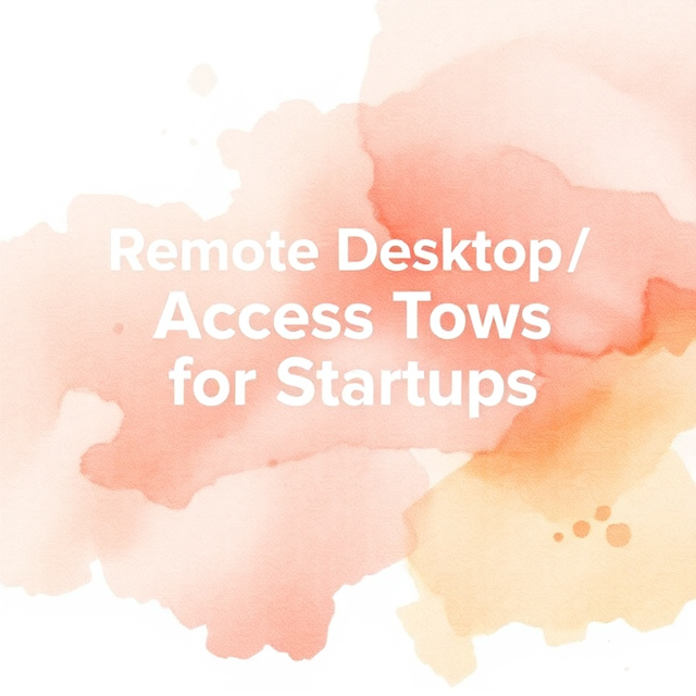 Remote Desktop & Access Tools for Startups