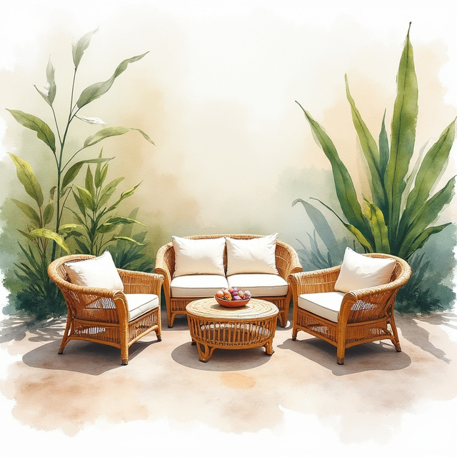Designer Rattan Patio Sets