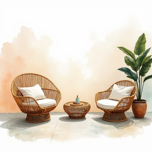 Large Rattan Lounge Sets