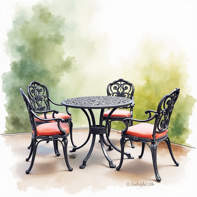 Luxury Wrought Iron Patio Sets