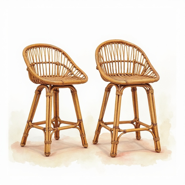 Rattan Outdoor Bar Stool Sets