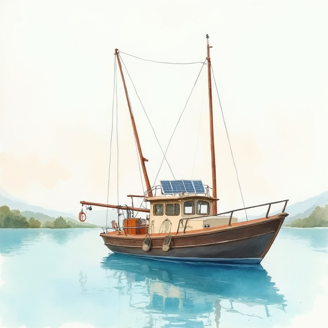 Solar Powered Fishing Boats