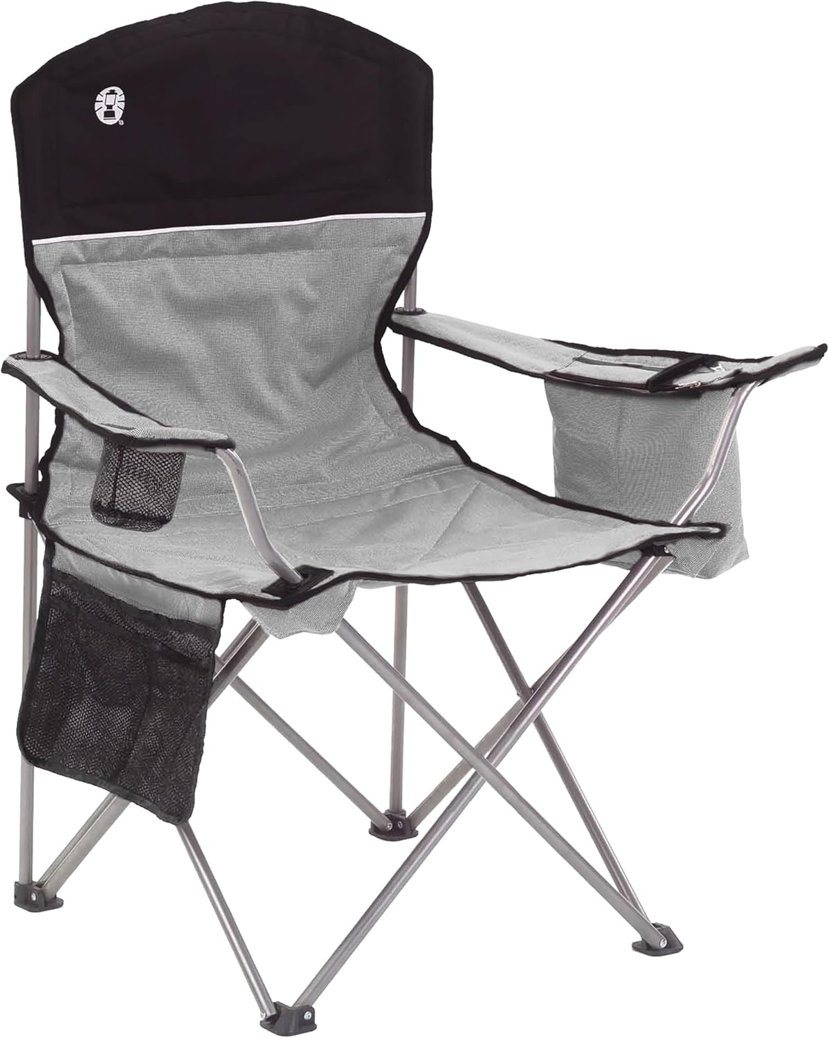 Coleman Portable Camping Quad Chair with 4-Can Cooler