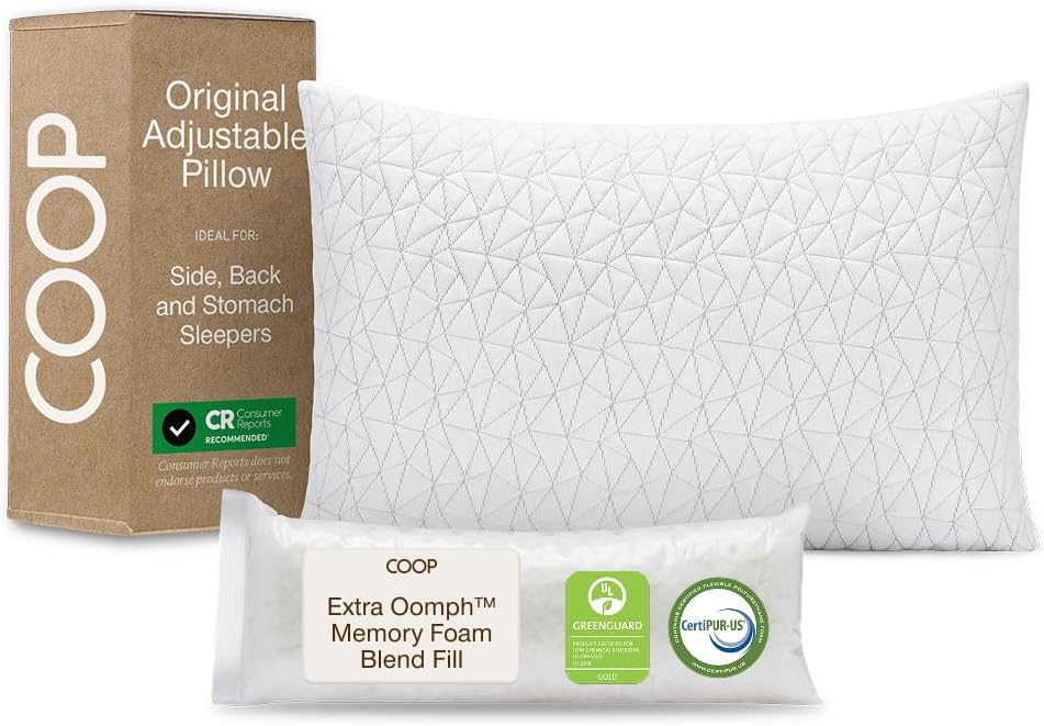 Coop Home Goods Premium Adjustable Loft Pillow