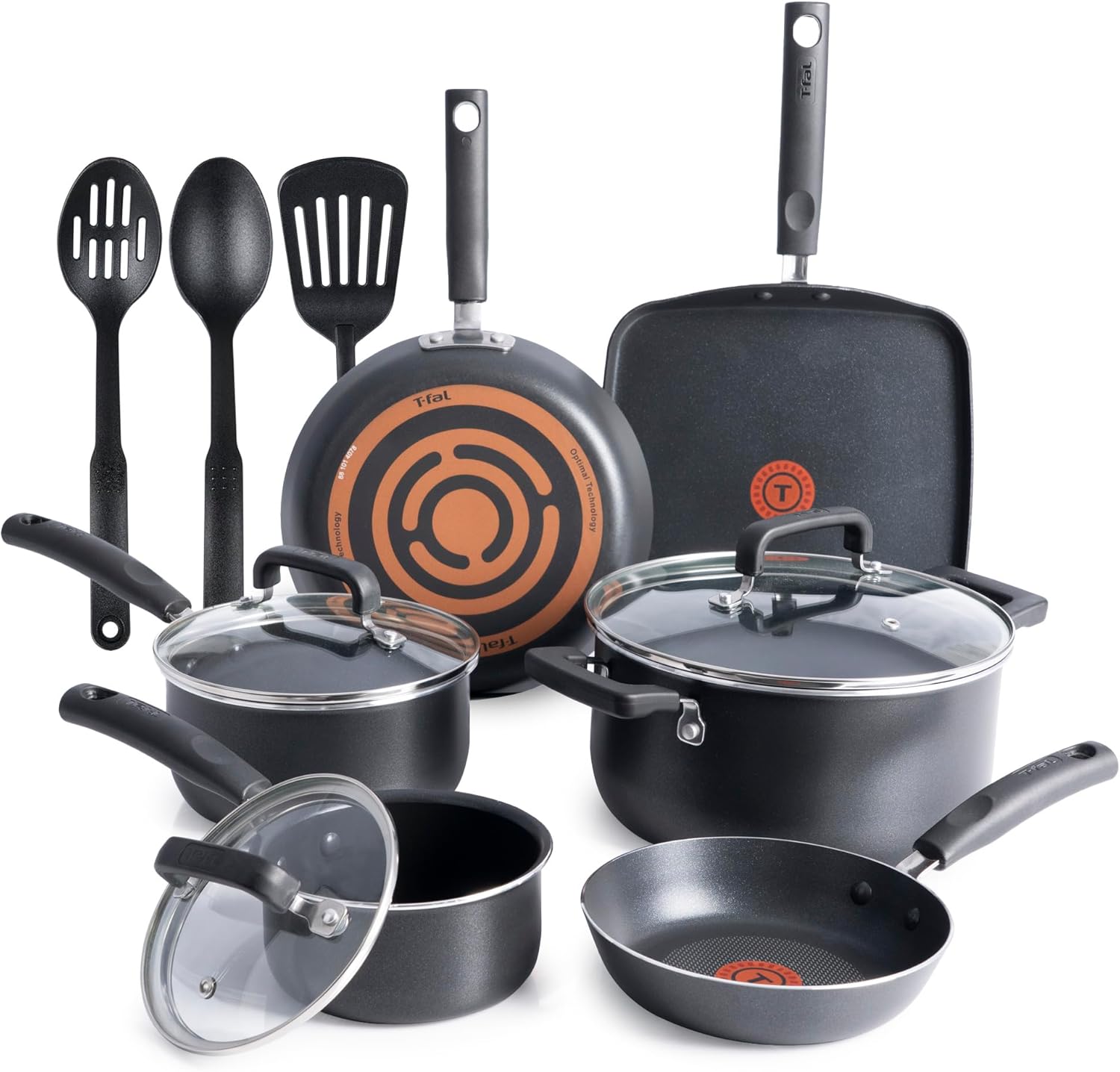 T-fal Signature Nonstick Dishwasher Safe Cookware Set