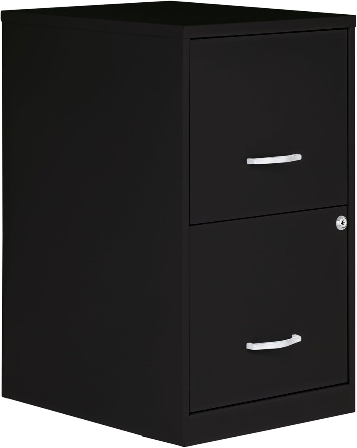 Lorell 14341 18 Deep 2-Drawer File Cabinet, Black