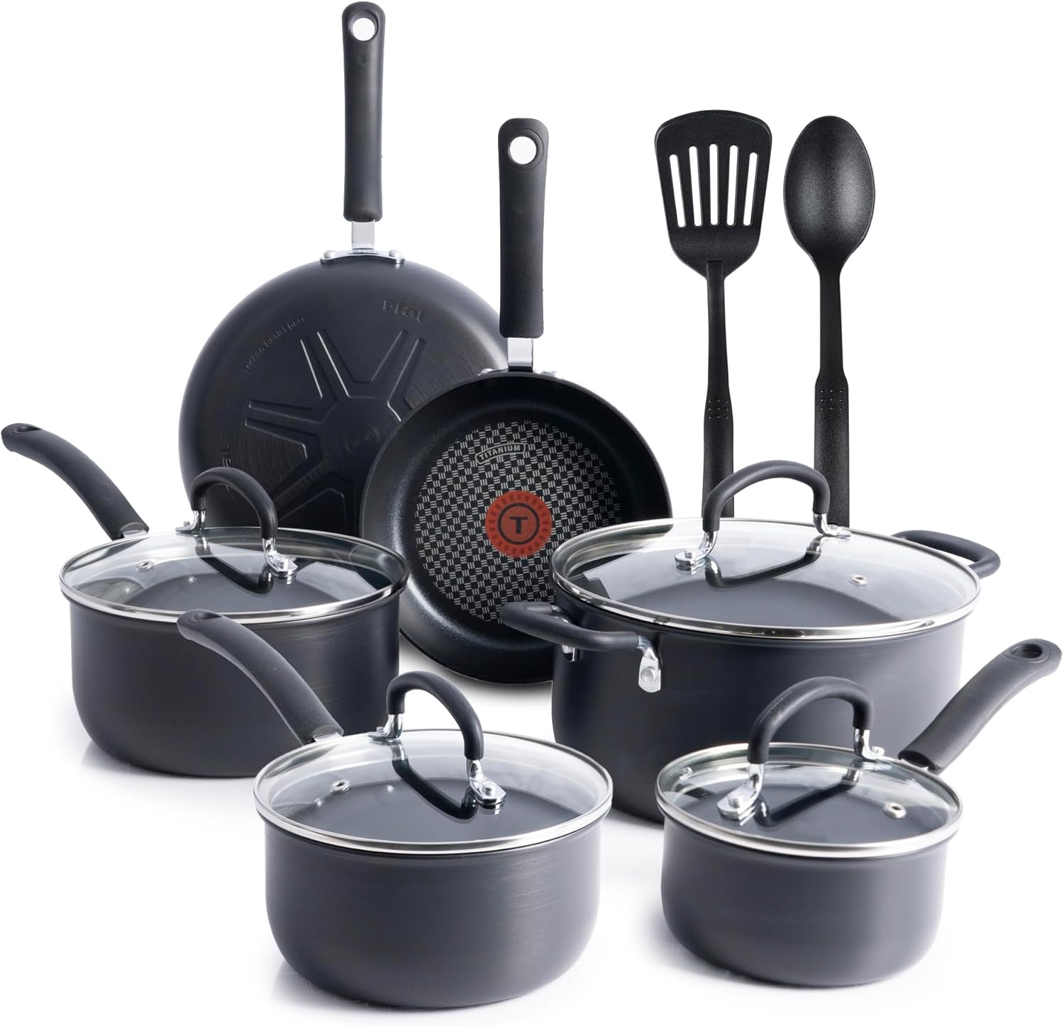 T-fal E765SE Ultimate Hard Anodized Nonstick 14 Piece Cookware Set