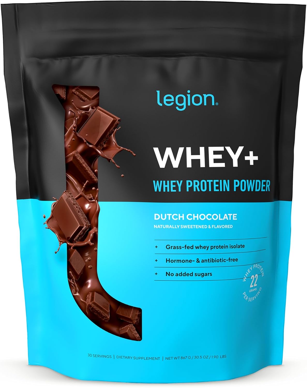 Legion Whey+ Chocolate Whey Isolate Protein Powder