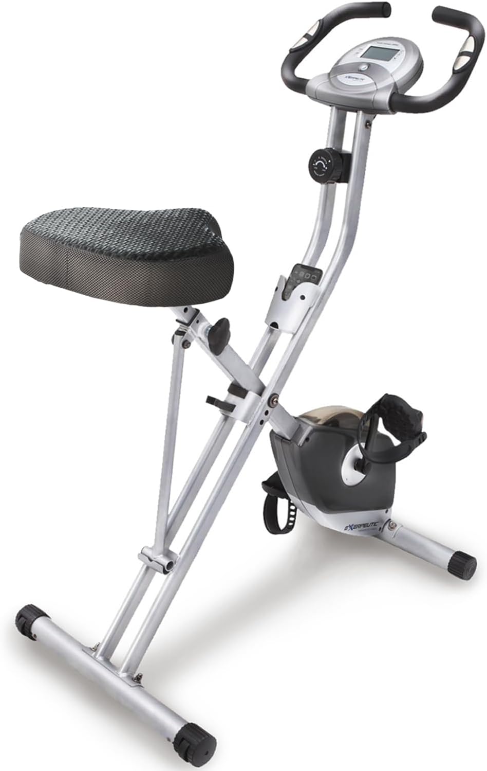 Exerpeutic Folding Magnetic Upright Exercise Bike