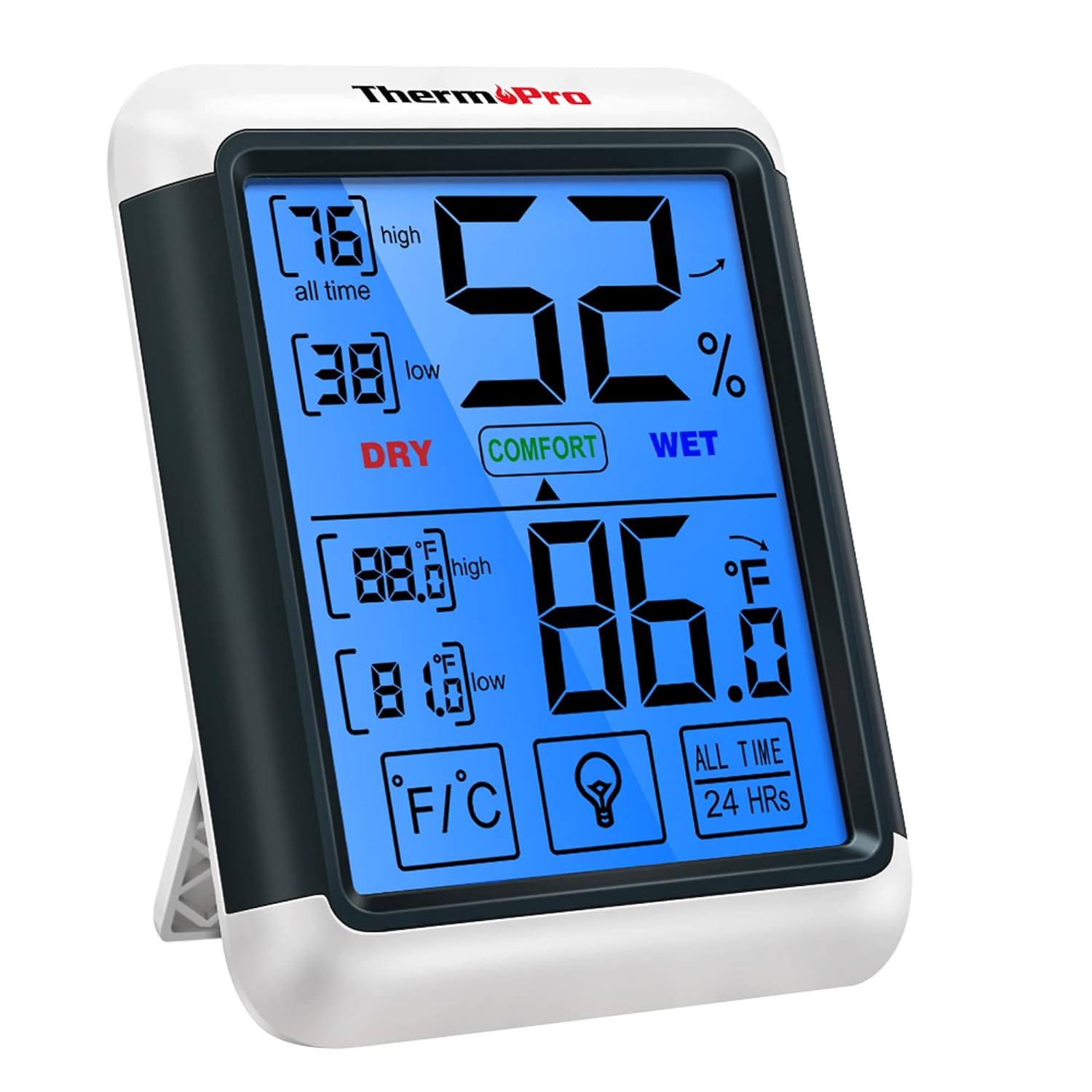 ThermoPro TP55 Digital Hygrometer Indoor Thermometer