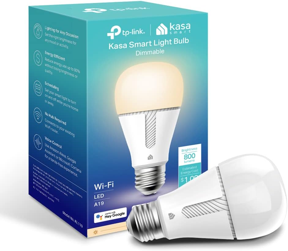 TP-Link Kasa Smart KL130 Light Bulb, 10.5W, Multicolor