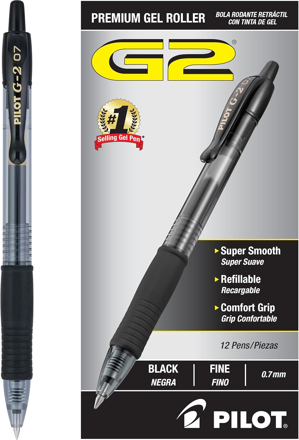 Pilot G2 Retractable Premium Gel Ink Roller Ball Pens
