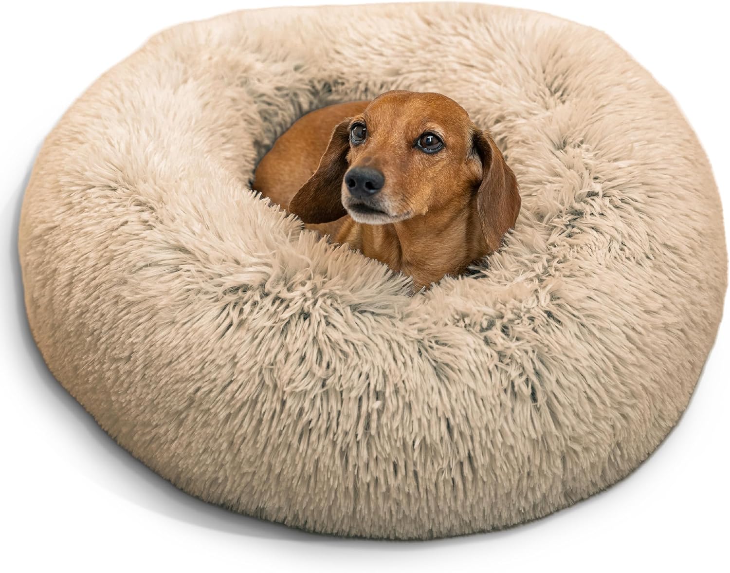 Best Friends by Sheri Calming Shag Vegan Fur Donut Cuddler