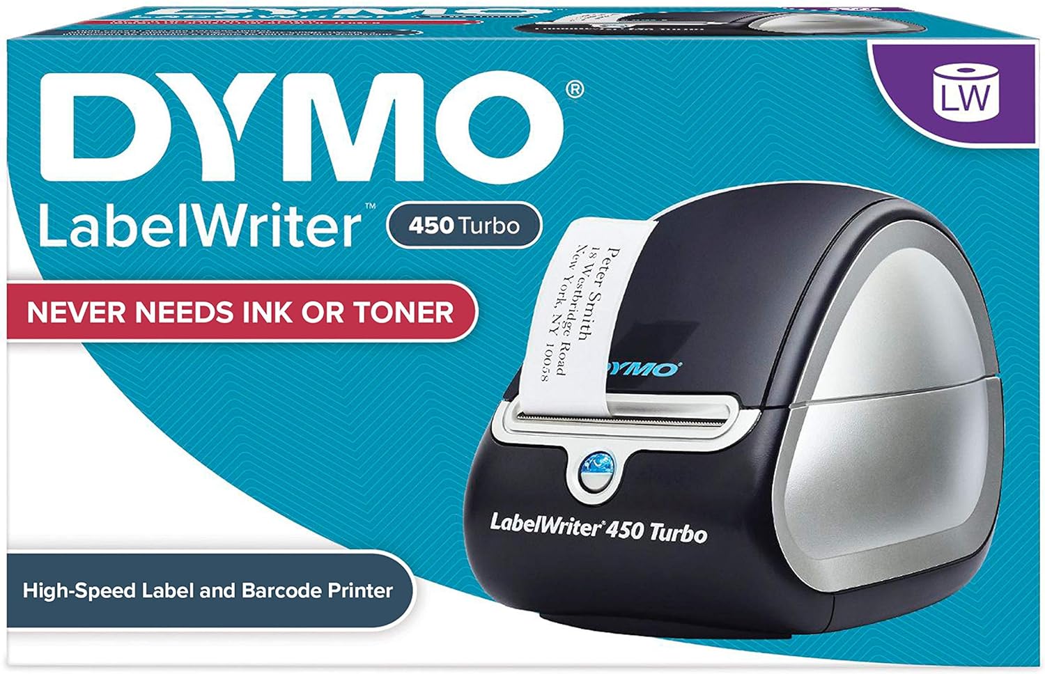 Dymo LabelWriter 450 Turbo Direct Thermal Label Printer