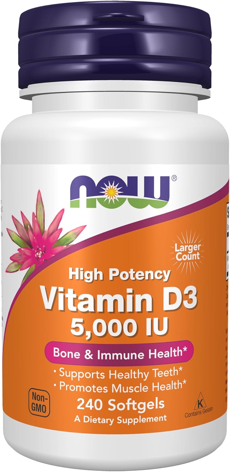 NOW Supplements, Vitamin D-3 5,000 IU