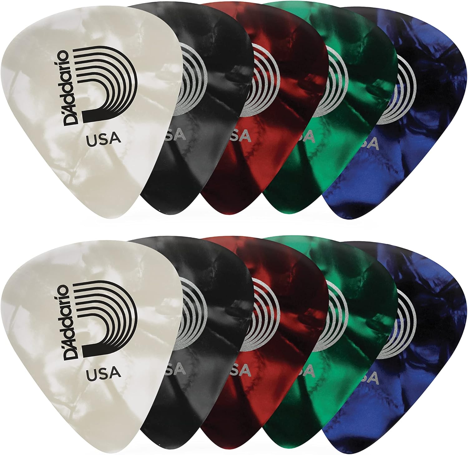 D'Addario Pearl Celluloid Guitar Picks