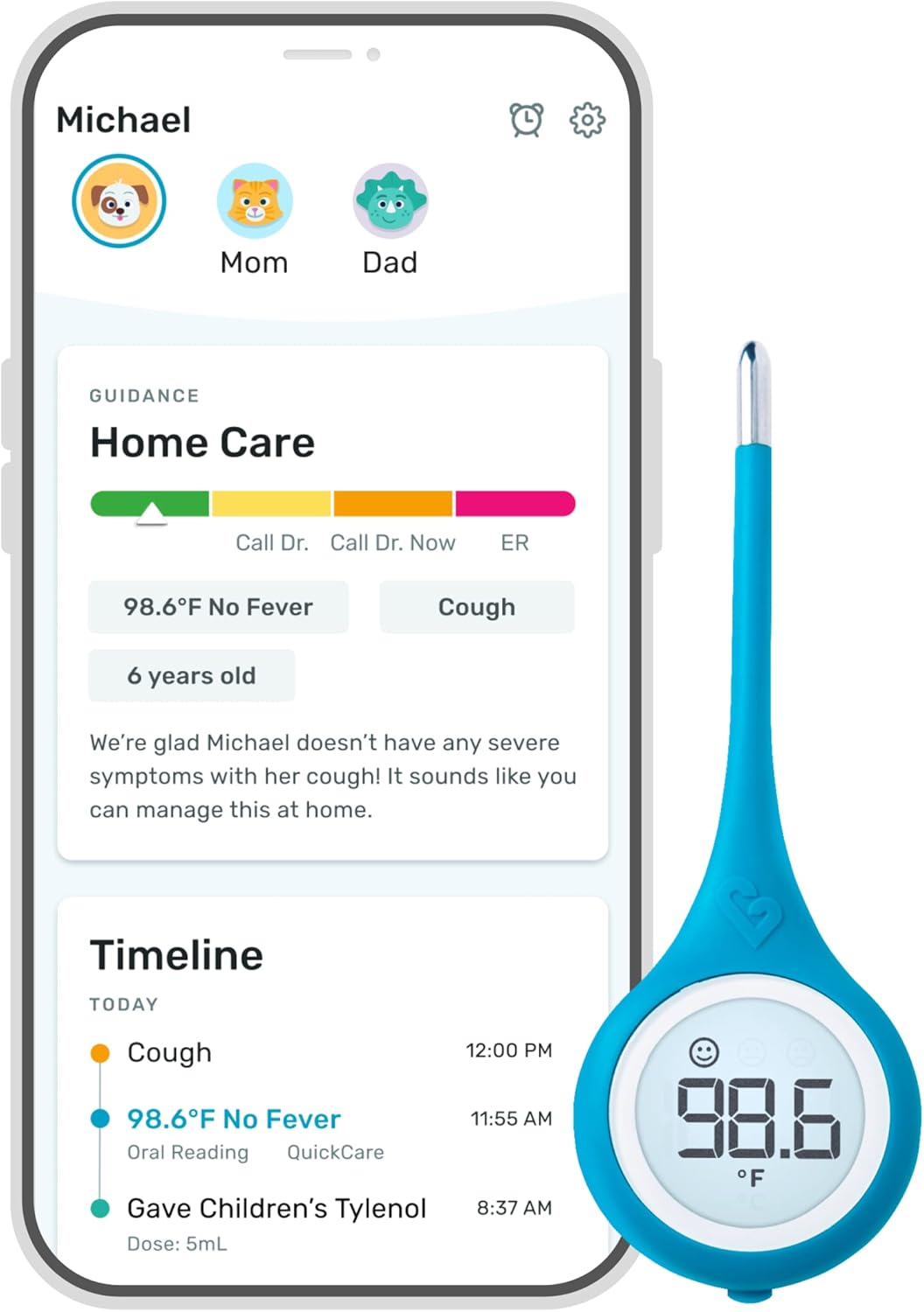 Kinsa Smart Thermometer for Fever