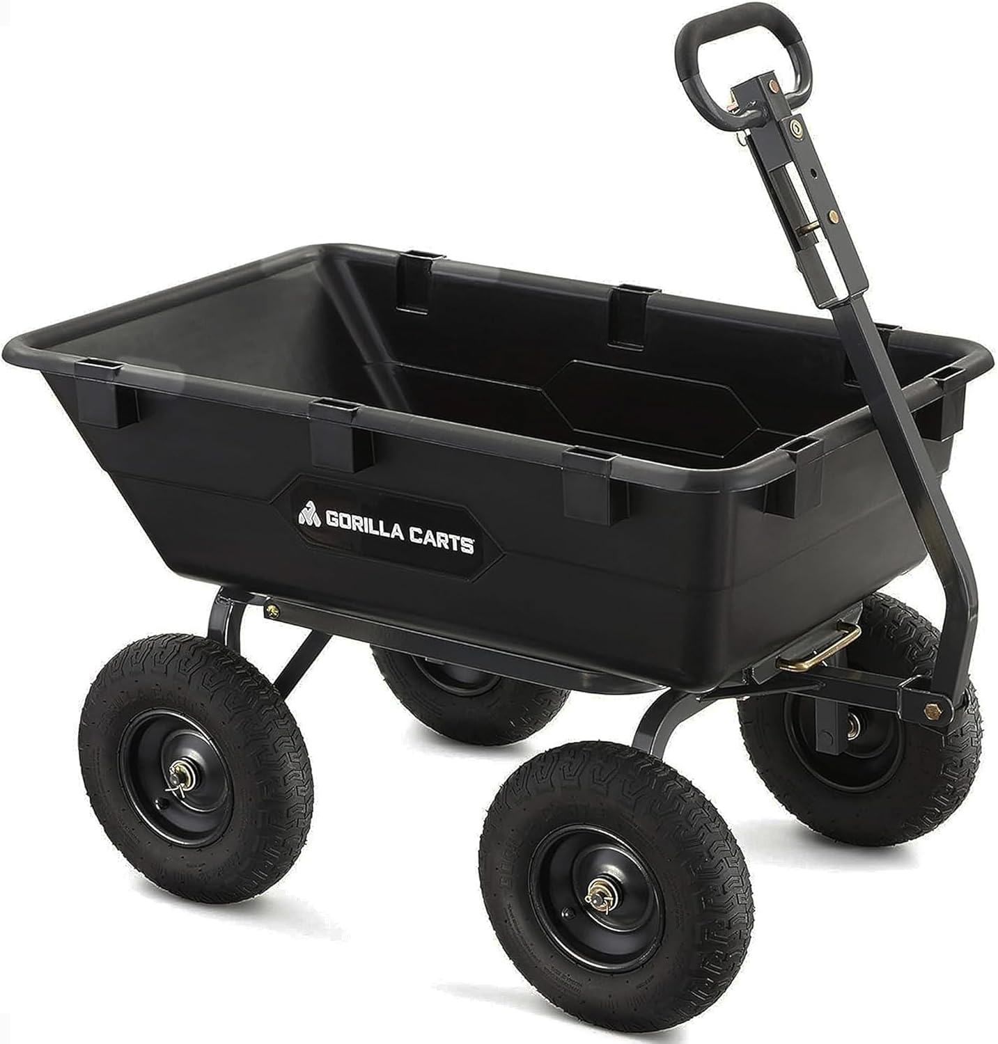 GORILLA CARTS Heavy-Duty Garden Poly Dump Cart
