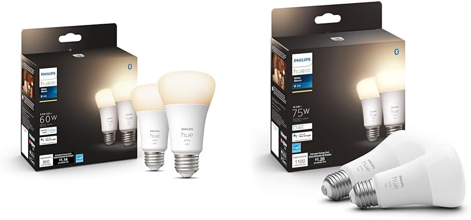Philips Hue White and Color Ambiance A19 LED Smart Bulb