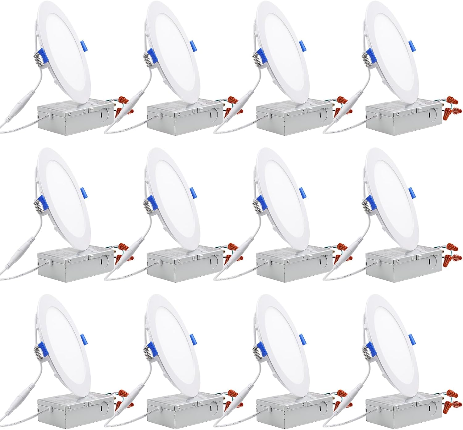 TORCHSTAR Basic Series 12-Pack 12W Recessed Lights