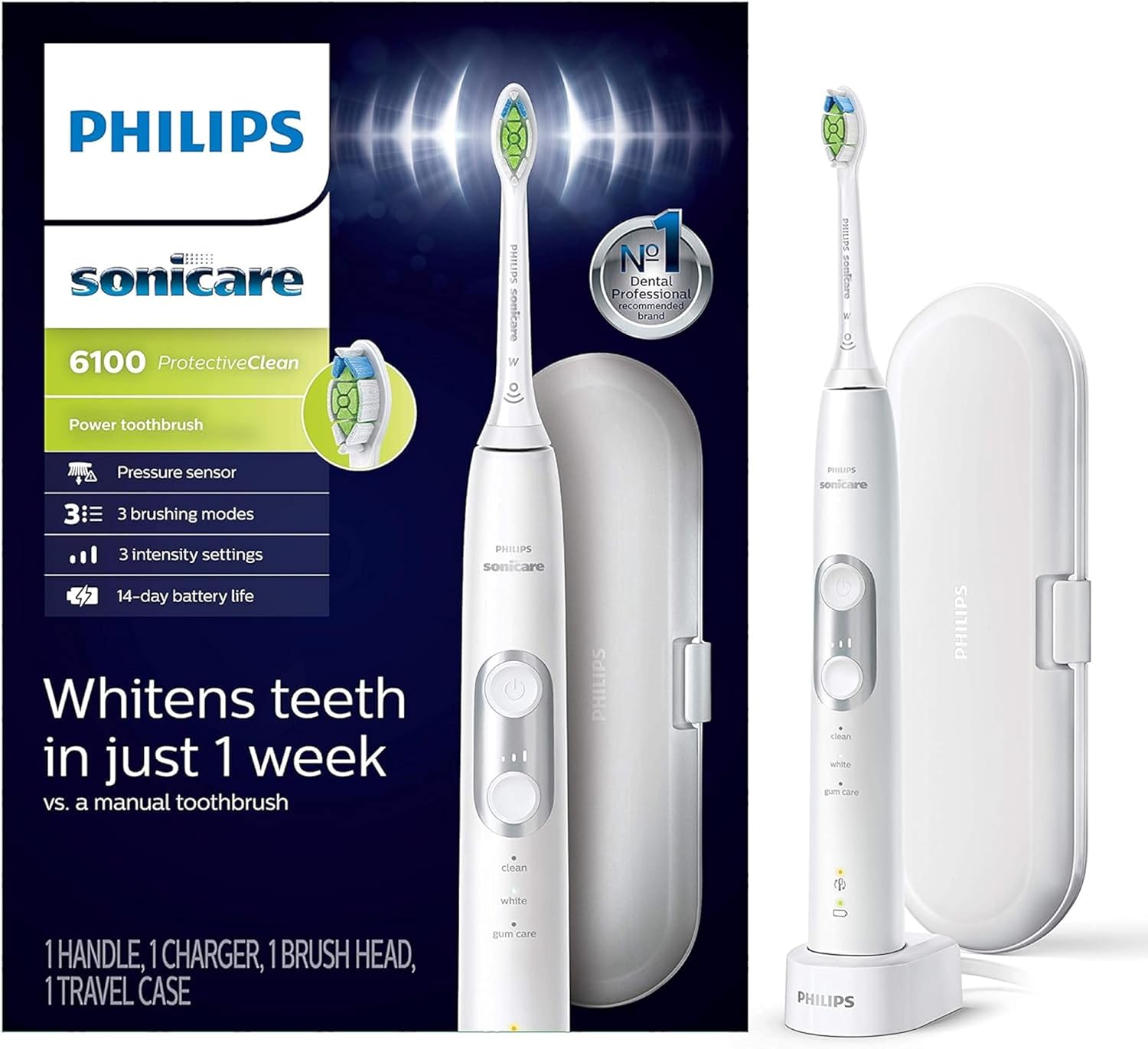 Philips Sonicare HX6311/17 for Kids Rechargeable Electric Toothbrush
