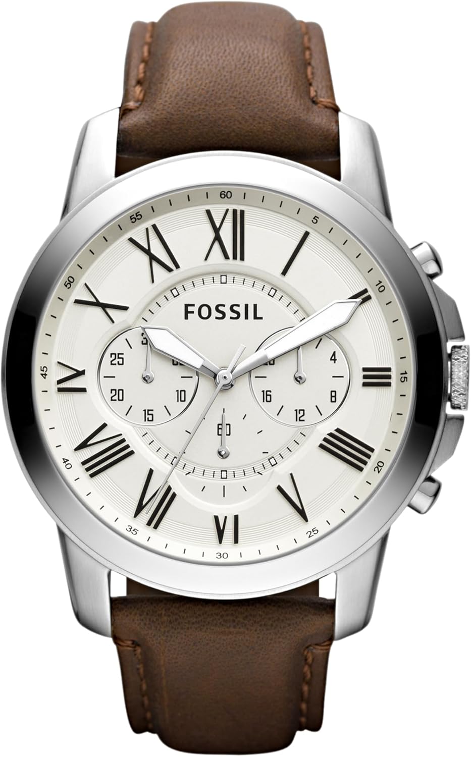 Fossil Men's Grant Stainless Steel Chronograph Quartz Watch