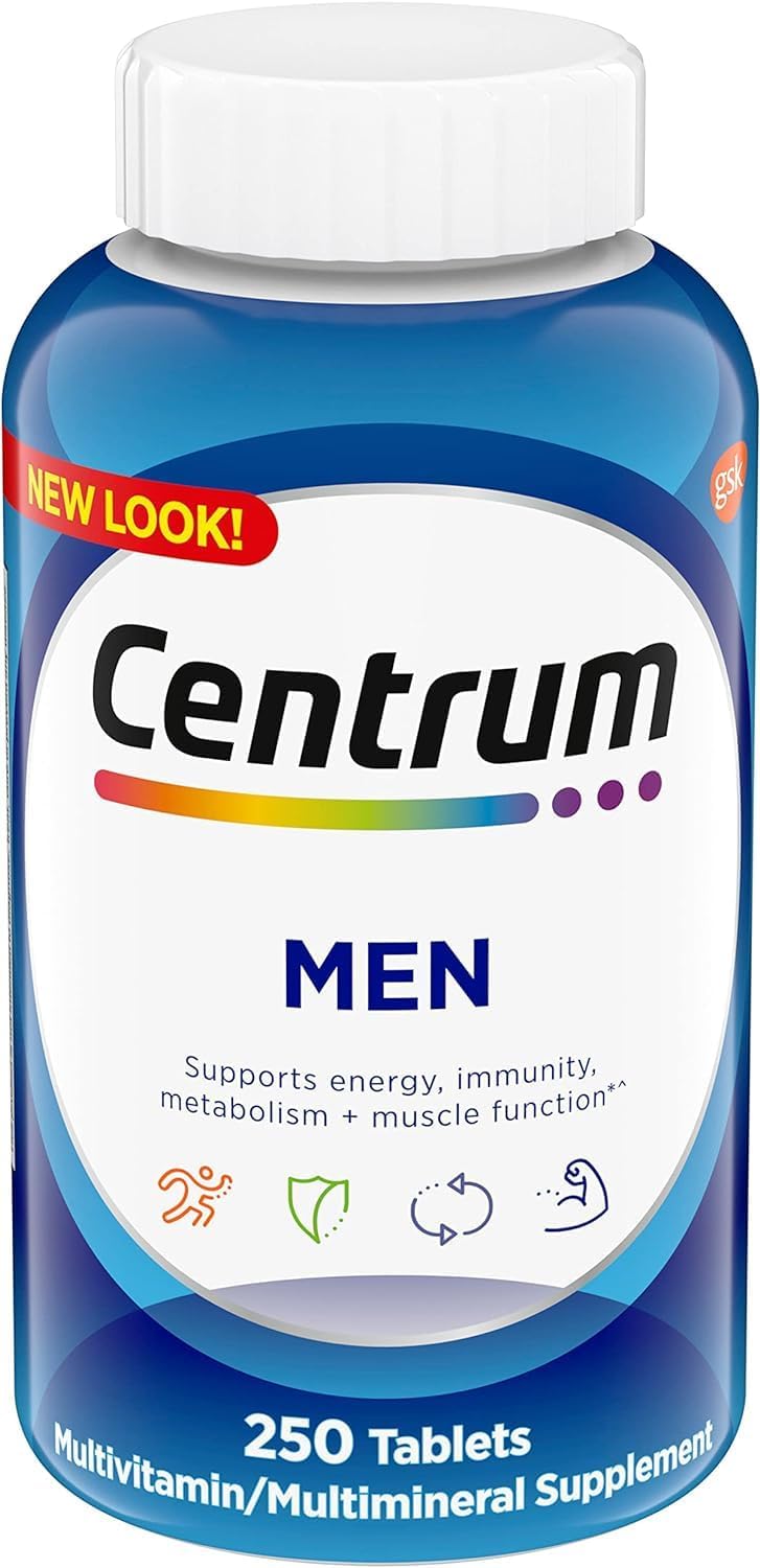 Centrum Silver Men (200 Count) Multivitamin / Multimineral Supplement Tablet