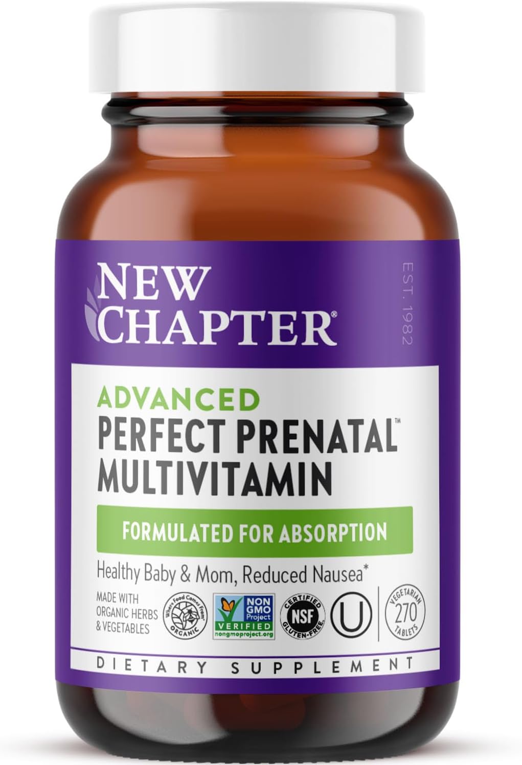 New Chapter Women's Multivitamin, Every Woman's One Daily, Fermented with Probiotics + Iron + B Vitamins + Vitamin D3 + Organic Non-GMO Ingredients