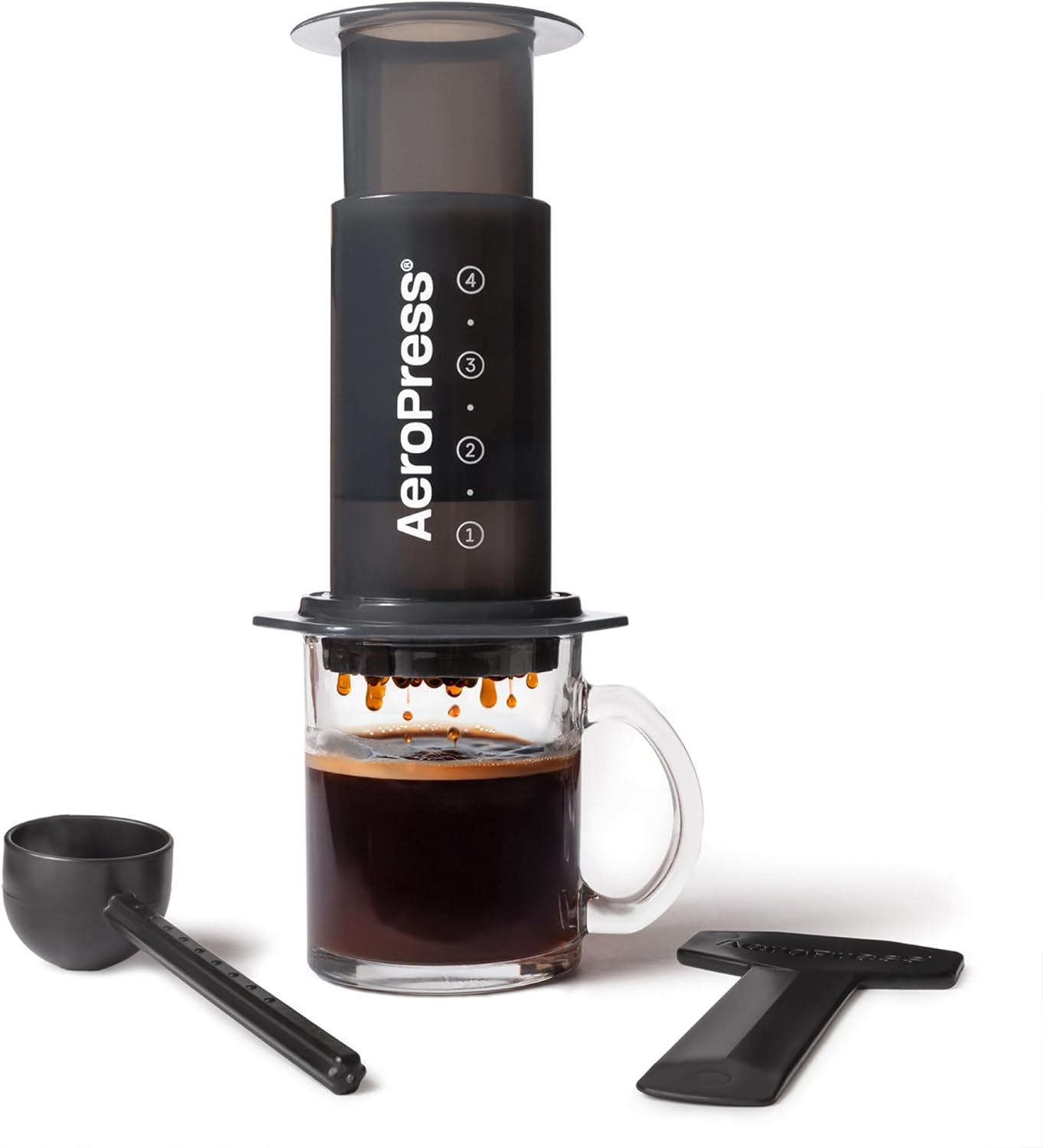 AeroPress Coffee and Espresso Maker - Quickly Makes Delicious Coffee Without Bitterness