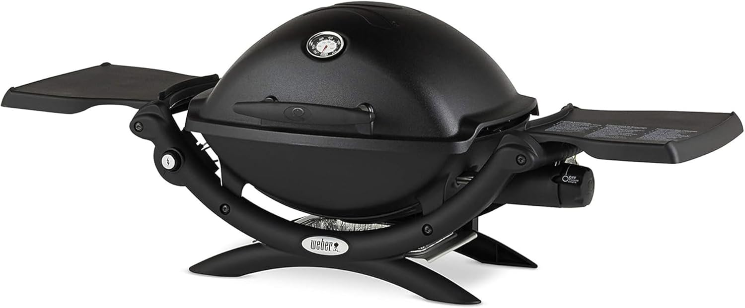 Weber 51010001 Q1200 Liquid Propane Grill, Black