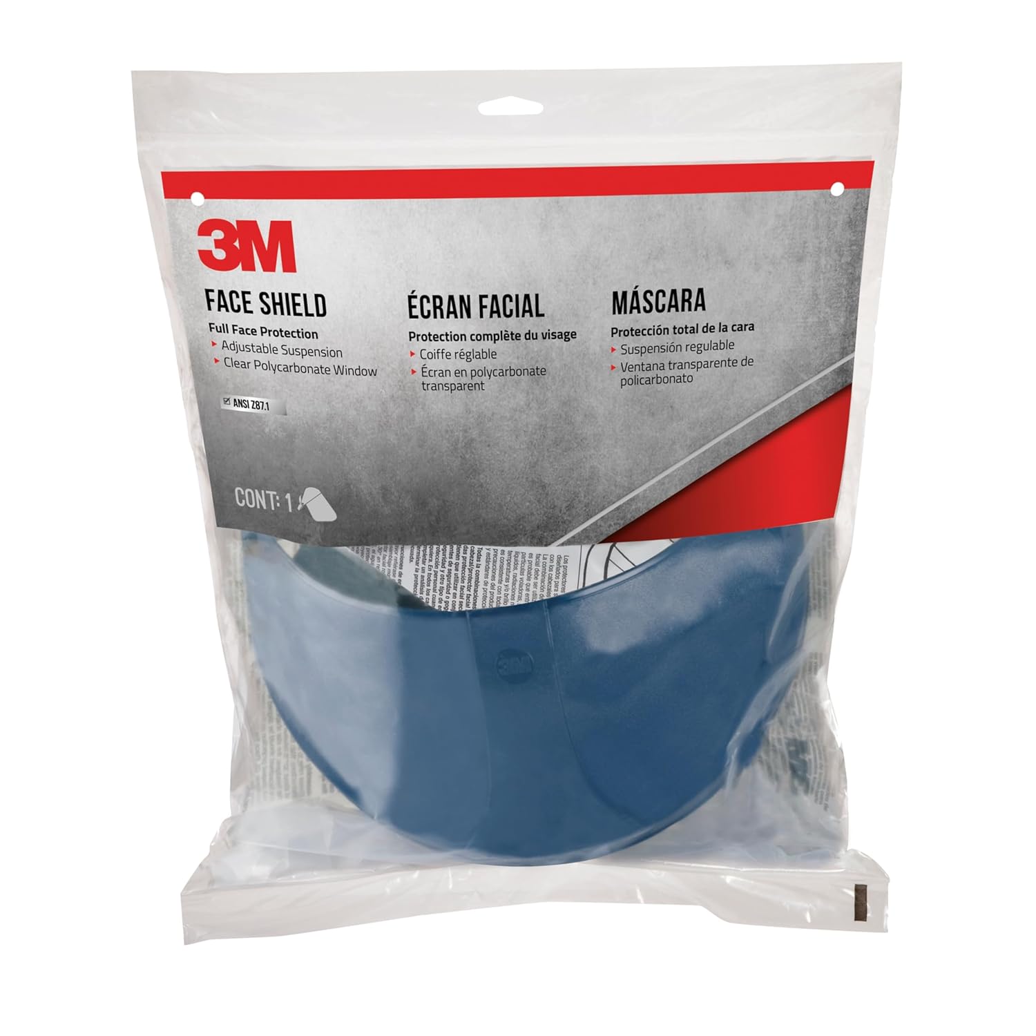 3M Ratchet Headgear H8A with 3M Clear Polycarbonate Faceshield WP96