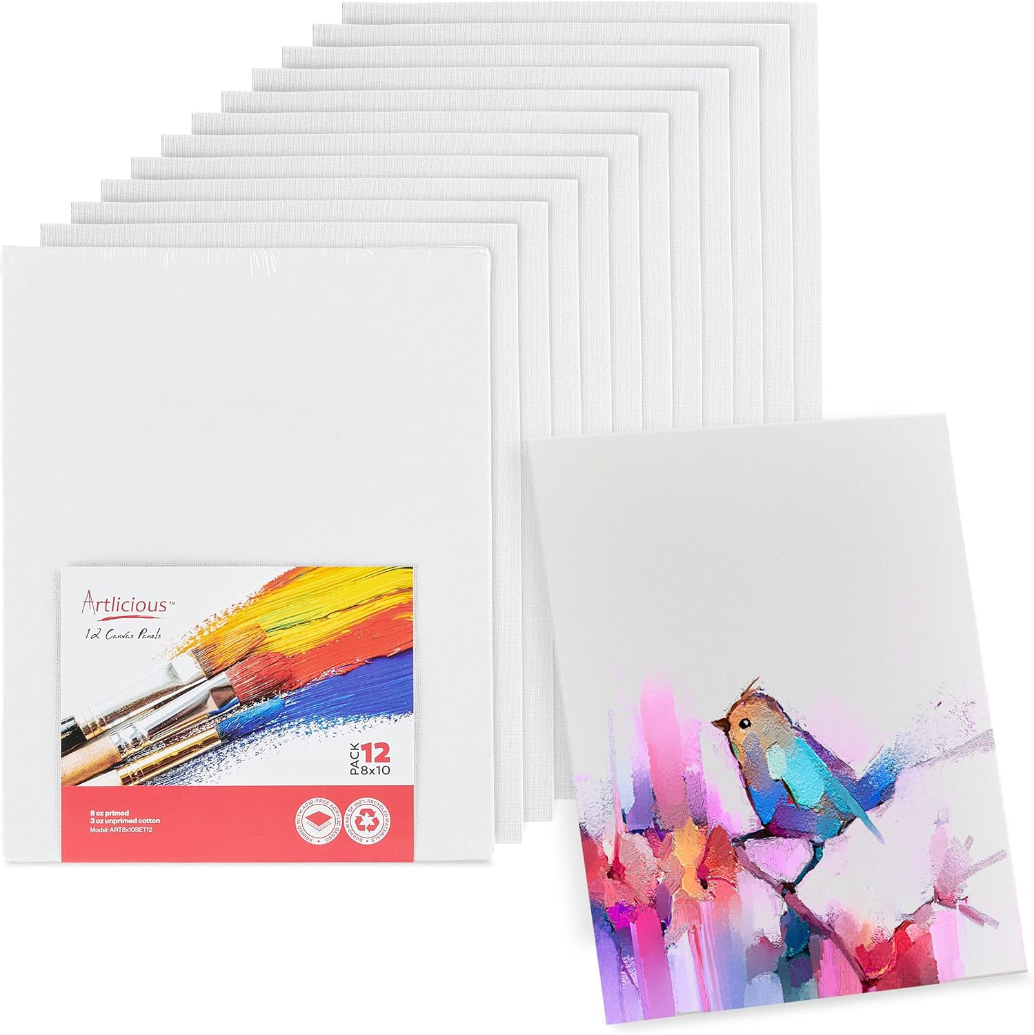 Artlicious Canvas Panels 12 Pack