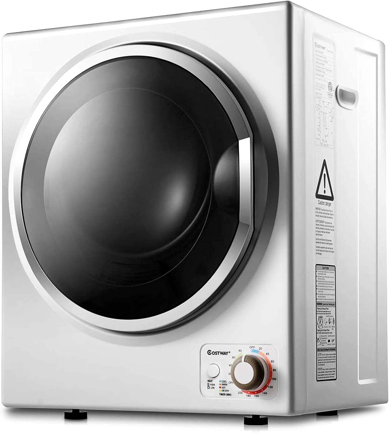 COSTWAY Compact Laundry Dryer, 110V Electric Portable Clothes Dryer