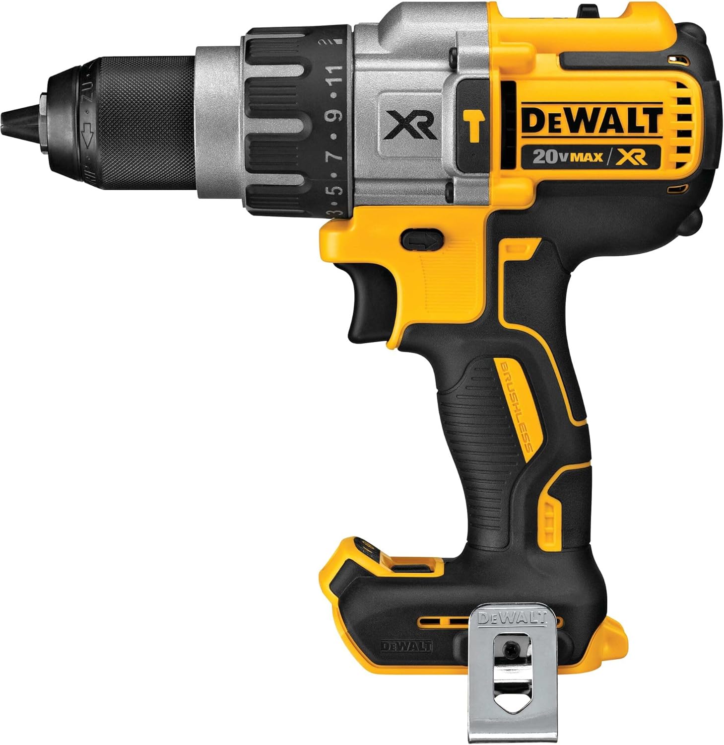 DEWALT 20V MAX XR Hammer Drill Kit, Brushless, 3-Speed (DCD996P2)