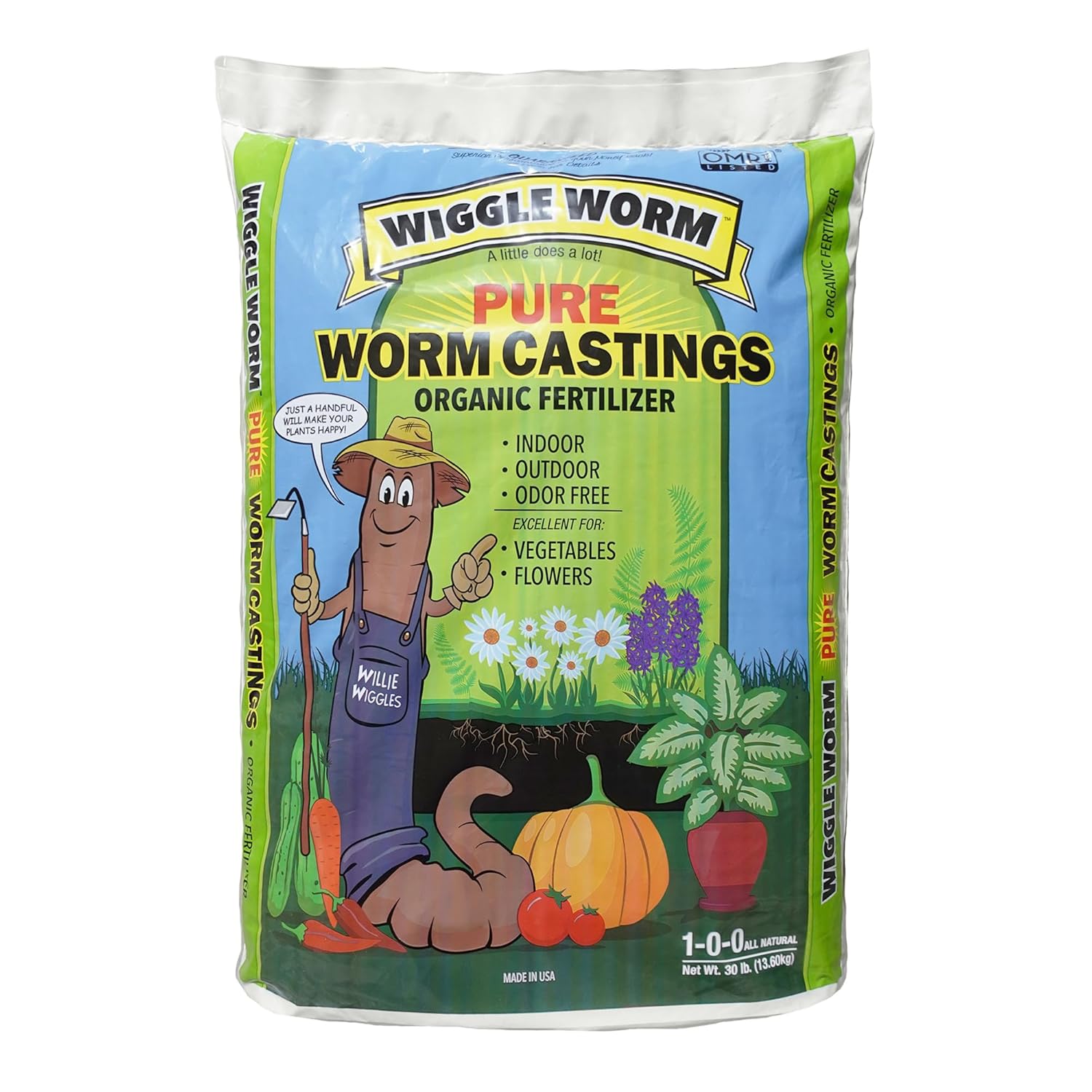 Unco Industries Wiggle Worm Soil Builder Earthworm Castings Organic Fertilizer