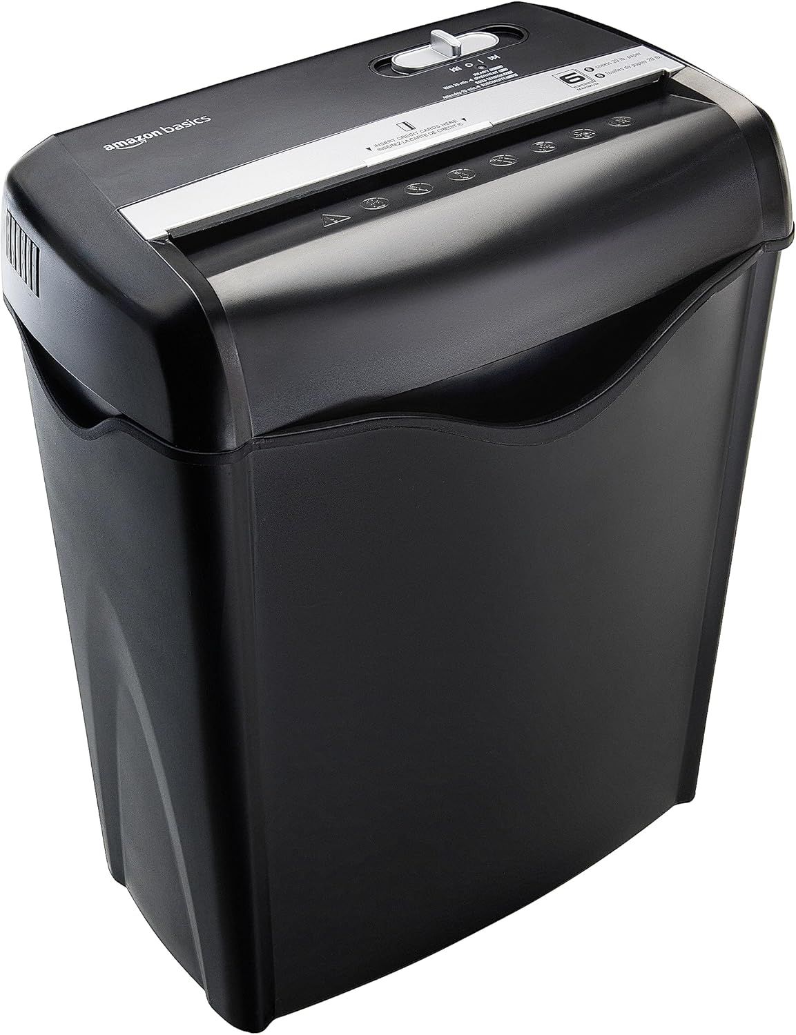 AmazonBasics 12-Sheet High-Security Micro-Cut Paper, CD, and Credit Card Shredder