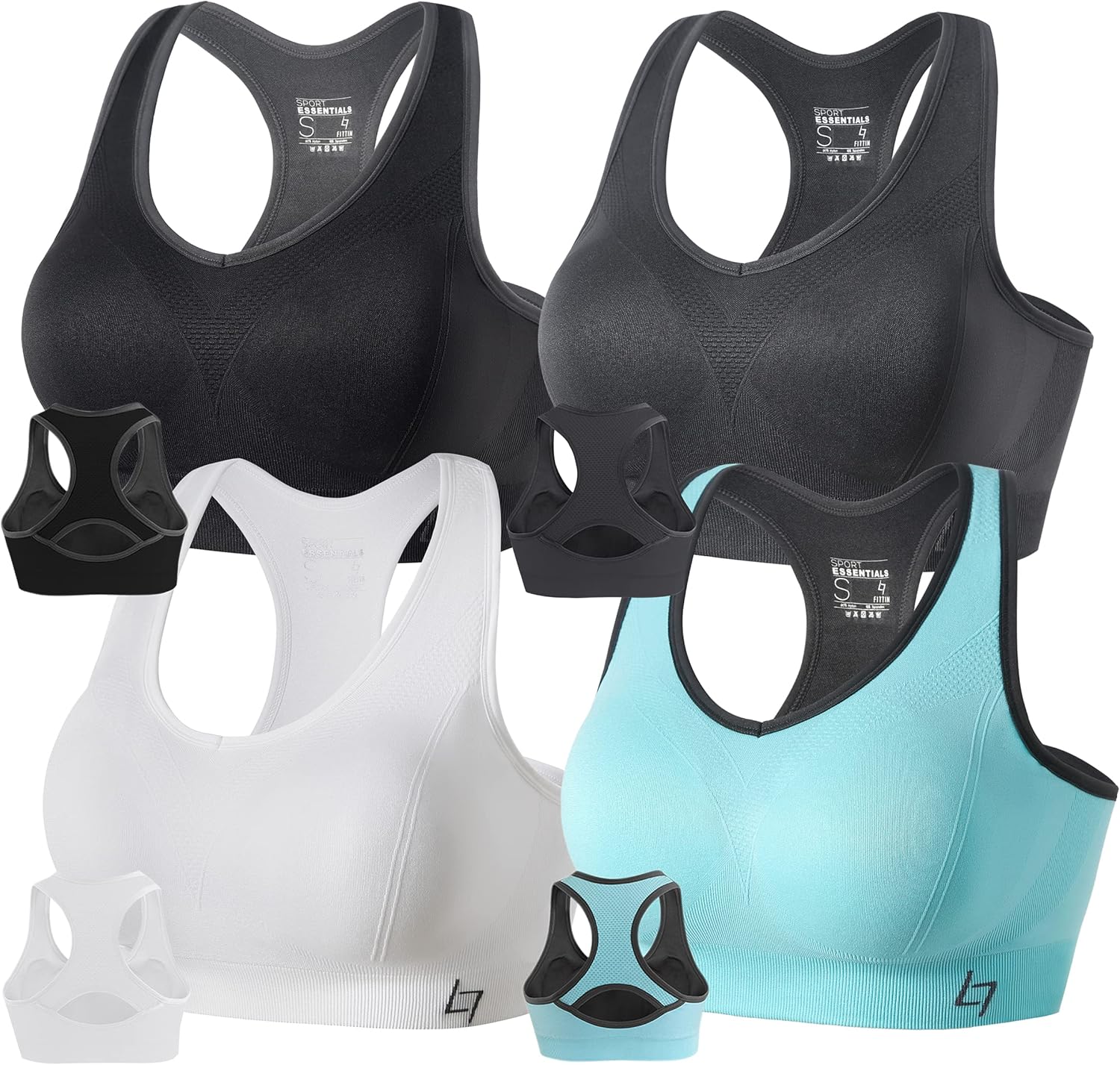 FITTIN Racerback Sports Bras for Women