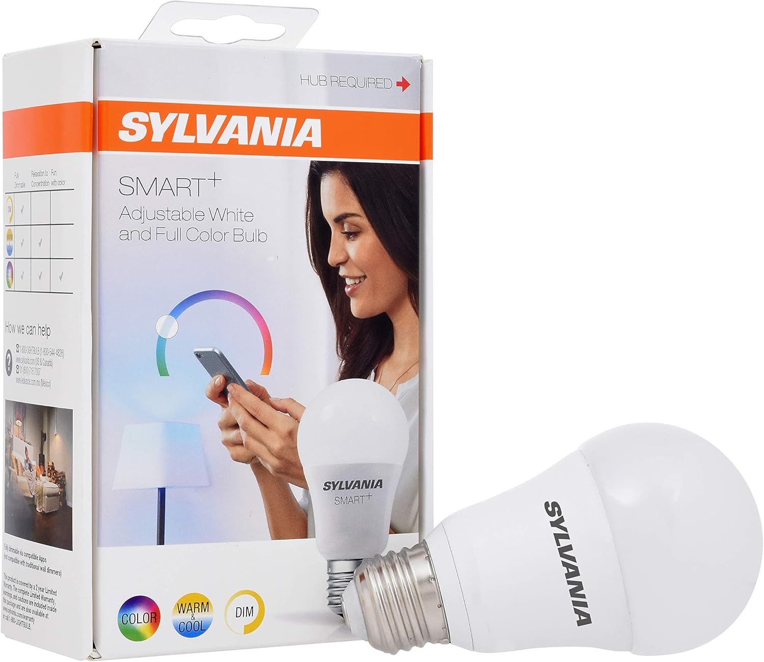 SYLVANIA Smart+ ZigBee Full Color A19 LED Bulb