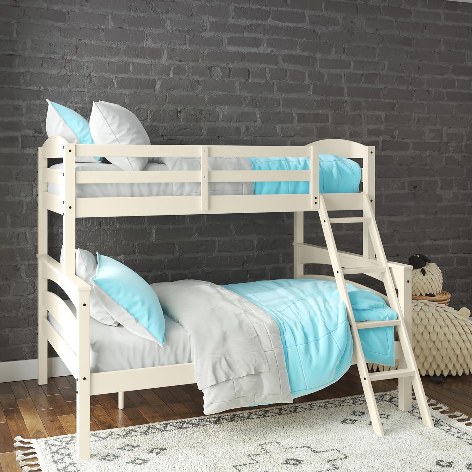 Dorel Living Brady Twin Over Full Solid Wood Kid's Bunk Bed