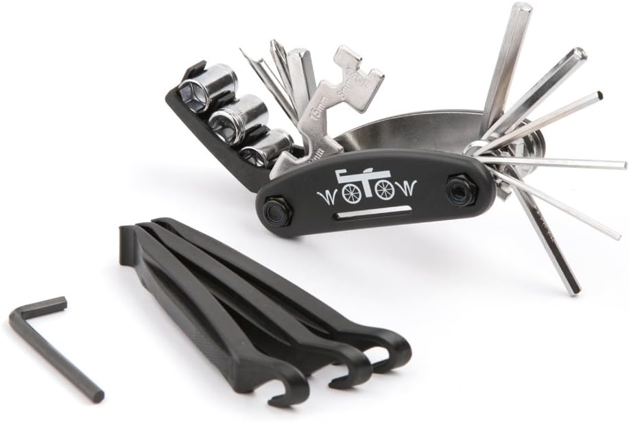 WOTOW 16 in 1 Multi-Function Bike Bicycle Cycling Mechanic Repair Tool Kit