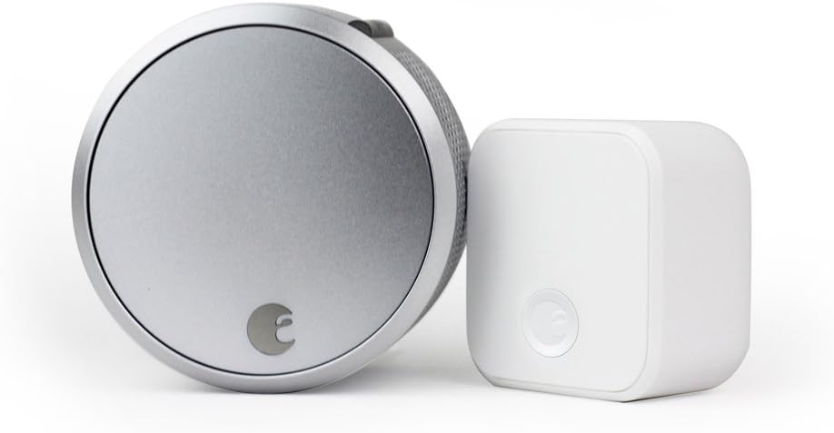August Home ASL-03, AC-R1 Smart Lock Pro + Connect Wi-Fi Bridge Bundle