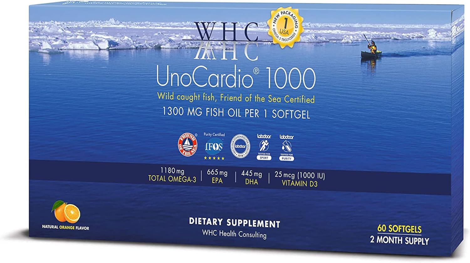 WHC UnoCardio 1000 + Vitamin D 1000